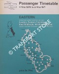 Book cover of Passenger Timetable Eastern - London, Eastern Counties, East Midlands, Northern England, 4 May 1970 to 2 May 1971 by British Rail Eastern Region